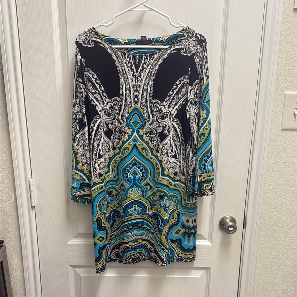 Alfani Multicolor Patterned Garment